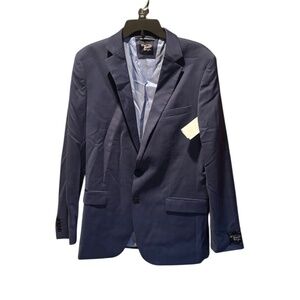 Original Penguin Osmans Wool Blend Slim Fit Suit Jacket Blazer in Blue 42L NWT